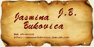 Jasmina Bukovica vizit kartica